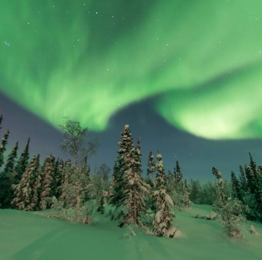 A spectacular aurora photographed by Ryan Fisher in Canada's Northwest Territories on January 11, 2015. Click image to link to the aurora gallery at Spaceweather.